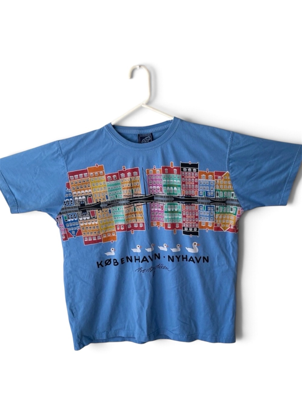 Bo Bendixen Graphic Short Sleeve Tee - Light Blue